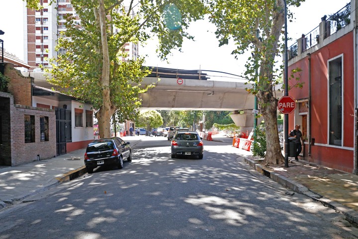 La calle Blanco Encalada fue habilitada la semana pasada.